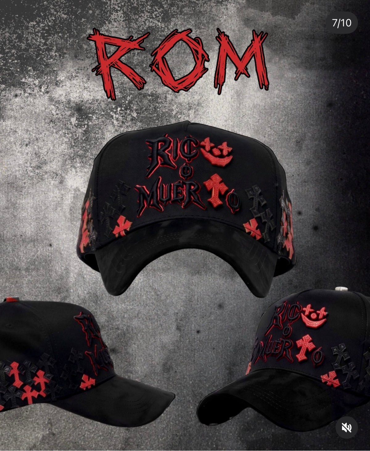 RICO O MUERTO /solo gorra