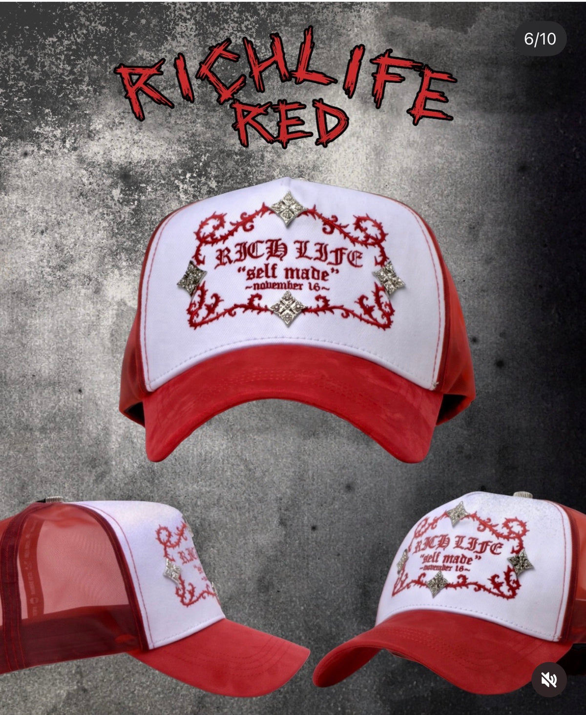 RICH LIFE RED /solo gorra